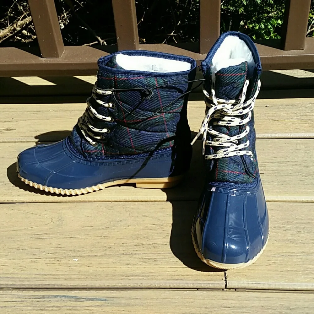 NWOB - Sociology Plaid Quilted Duck Boots